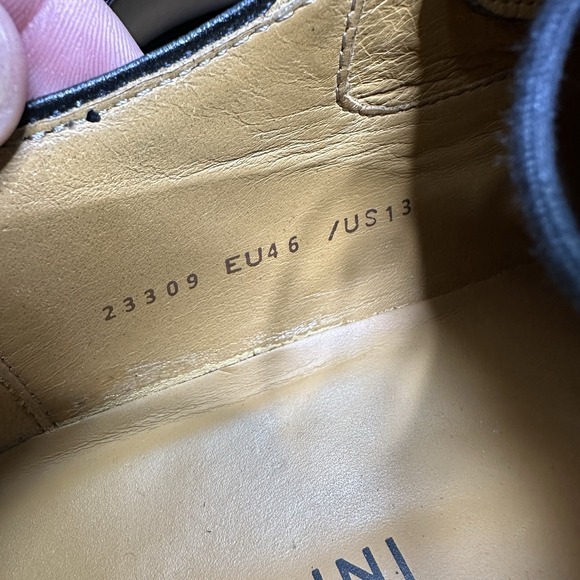 Magnanni Harlan Black Cap Toe Lace Up Derby Flex size Eur 46 US 13 - Picture 6 of 8